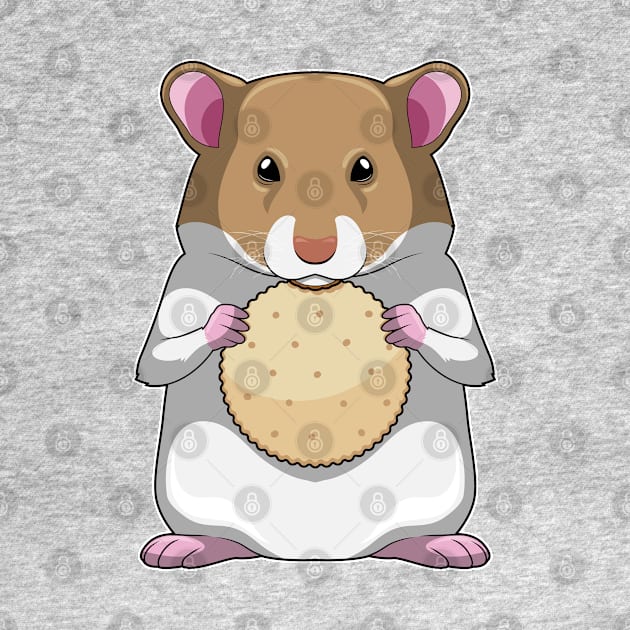 Hamster with Biscuit by Markus Schnabel